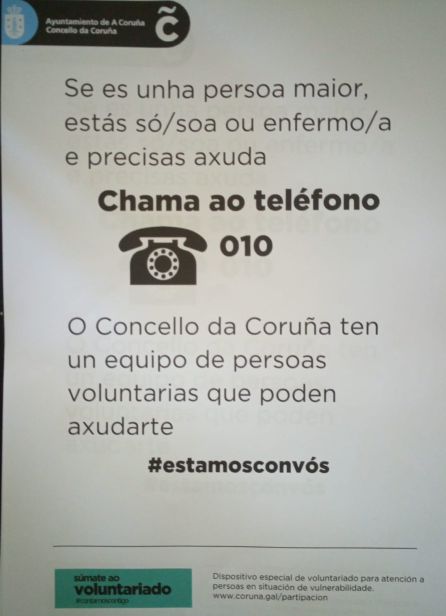 Carteles del programa de voluntariado se pueden ver en distintos puntos de la ciudad. Carteles del programa de voluntariado se pueden ver en distintos puntos de la ciudad.