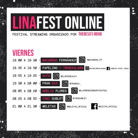 Horarios de las actuaciones contempladas para el viernes día 20 de marzo Horarios de las actuaciones contempladas para el viernes día 20 de marzo
