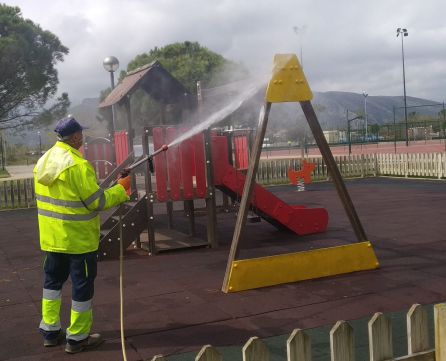 Trabajos de desinfección en Xeraco Trabajos de desinfección en Xeraco