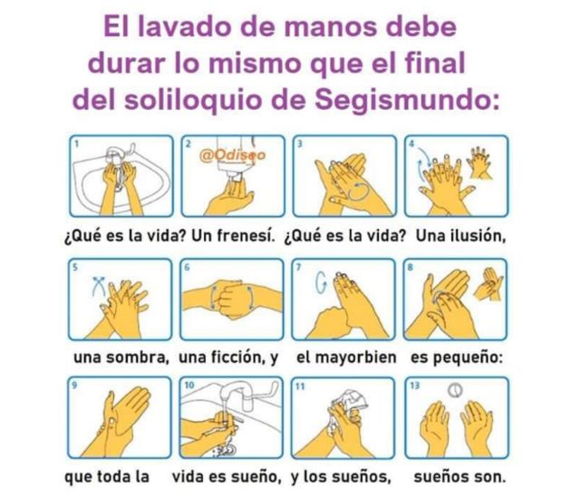 Pasos para lavarse las manos recitando Pasos para lavarse las manos recitando