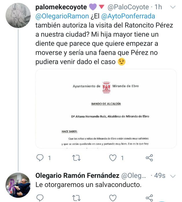 Tuit de una madre y respuesta del alcalde Tuit de una madre y respuesta del alcalde