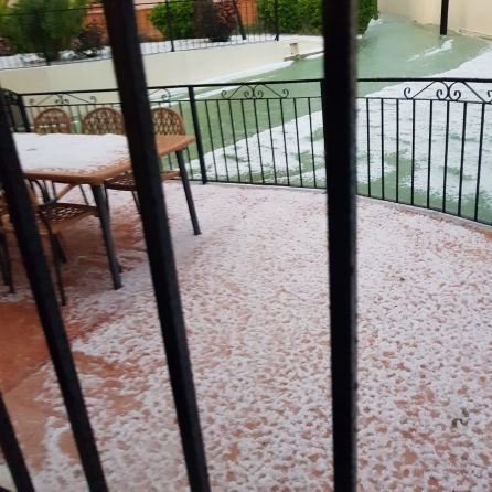 Granizada en Calasparra Granizada en Calasparra