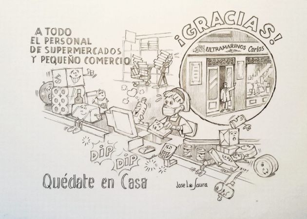 Segovia: López Saura homenajea cada día a un colectivo con su lápiz Segovia: López Saura homenajea cada día a un colectivo con su lápiz
