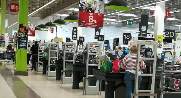 Imagen del hipermercado en Ciudad Real este viernes Imagen del hipermercado en Ciudad Real este viernes