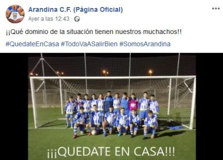 Los canteranos de la Arandina mandan sus ánimos a toda la Ribera. Los canteranos de la Arandina mandan sus ánimos a toda la Ribera.
