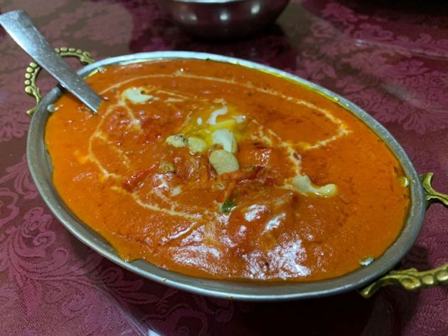 El pollo mughlai, una de las especialidades del chef El pollo mughlai, una de las especialidades del chef