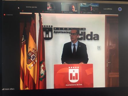 Rubén Alfaro en rueda de prensa telemática Rubén Alfaro en rueda de prensa telemática