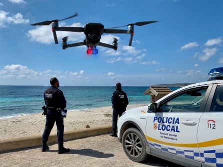 Imagen del dron utilizado por la Policía Local Imagen del dron utilizado por la Policía Local