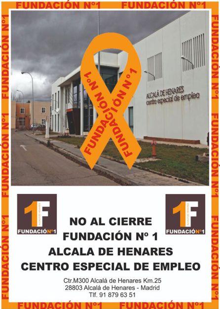 Cartel contra el cierre de la Fundación 1 Cartel contra el cierre de la Fundación 1