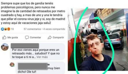 Una de las conversaciones del detenido en redes sociales Una de las conversaciones del detenido en redes sociales