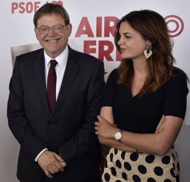 Ximo Puig y Sandra Gómez. Ximo Puig y Sandra Gómez.
