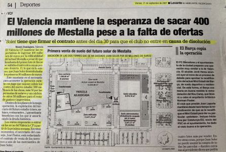 Noticia Levante-EMV nuevo estadio 2007. Noticia Levante-EMV nuevo estadio 2007.
