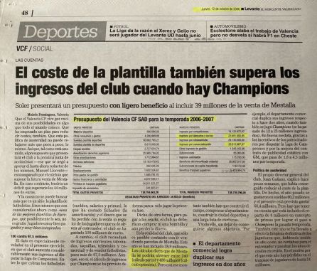 Noticia Levante-EMV 2006. Noticia Levante-EMV 2006.