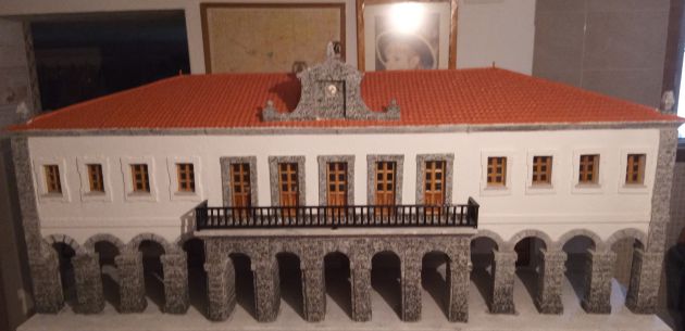 Detalle de la maqueta del Ayuntamiento de Villacastín Detalle de la maqueta del Ayuntamiento de Villacastín