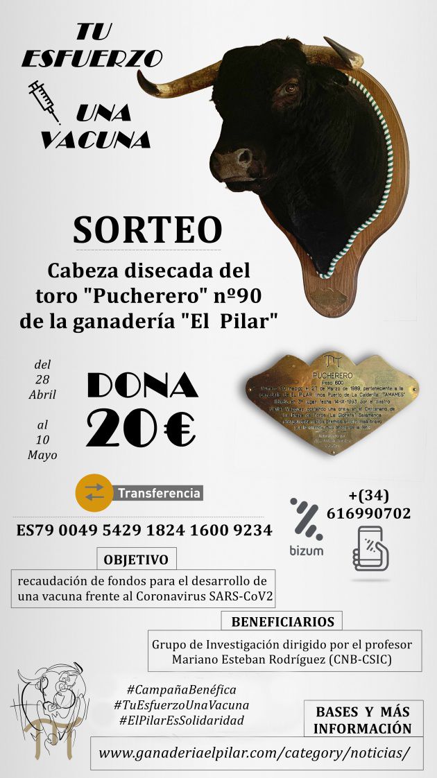 Imagen de la campaña en favor de la investigación de una vacuna del COVID-19 Imagen de la campaña en favor de la investigación de una vacuna del COVID-19