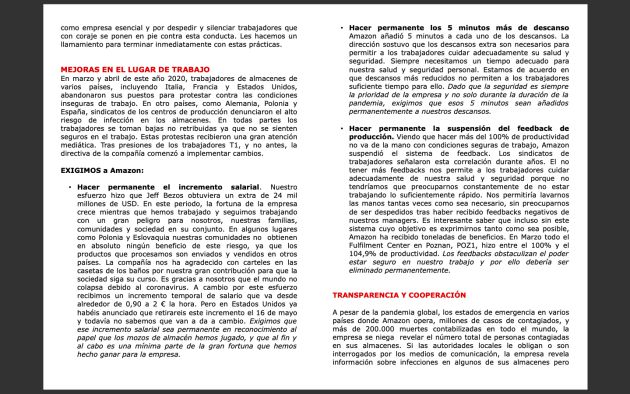 Carta a Jeff Bezos Carta a Jeff Bezos