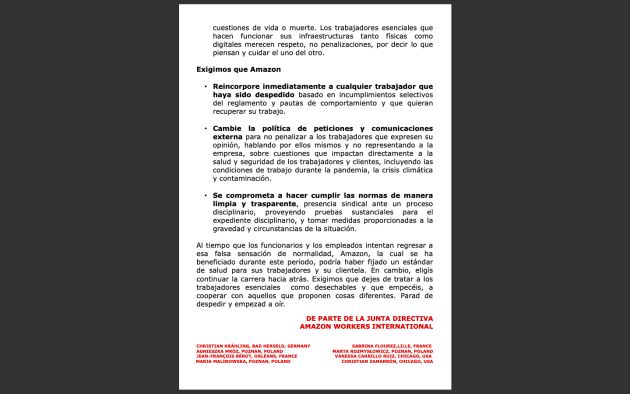 Carta a Jeff Bezos Carta a Jeff Bezos