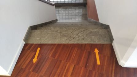 Señalizaciones en accesos para proteger la distancia entre visitantes Señalizaciones en accesos para proteger la distancia entre visitantes