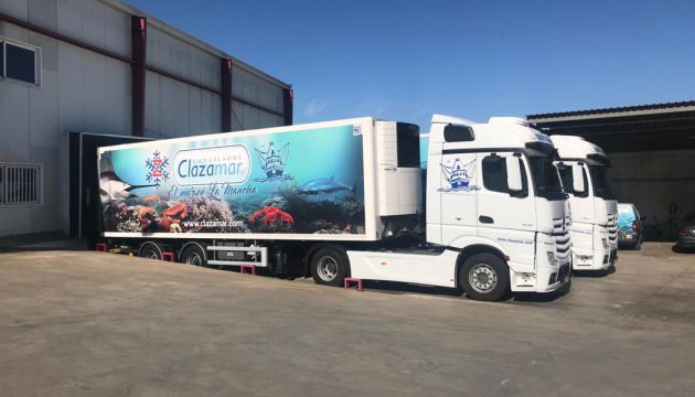 Imagen de los camiones de la empresa Clazamar Imagen de los camiones de la empresa Clazamar