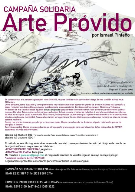 Campaña solidaria, Arte Próvido, promovida por el artista Ismael Pinteño Campaña solidaria, Arte Próvido, promovida por el artista Ismael Pinteño