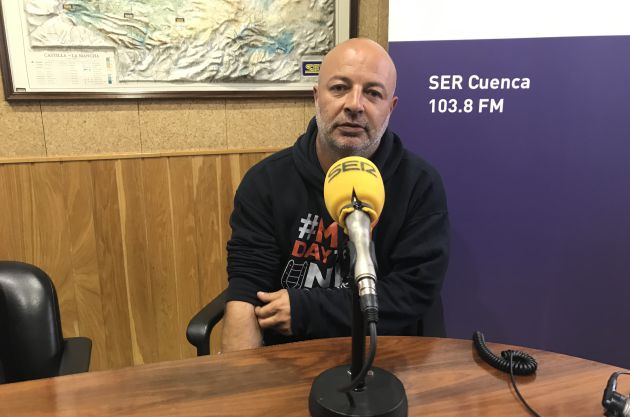 Óscar Fernández durante una entrevista en SER Cuenca en septiembre de 2019. Óscar Fernández durante una entrevista en SER Cuenca en septiembre de 2019.