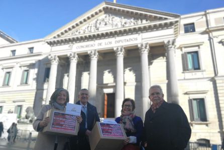 Entrega de las primeras 130.000 firmas en el Congreso de los Diputados Entrega de las primeras 130.000 firmas en el Congreso de los Diputados