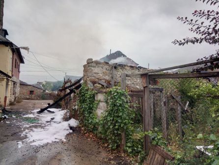 La calle en la que se produjo el fuego La calle en la que se produjo el fuego
