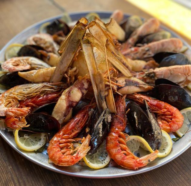 Gambas, langostinos y mariscos en Fernando's Gambas, langostinos y mariscos en Fernando's