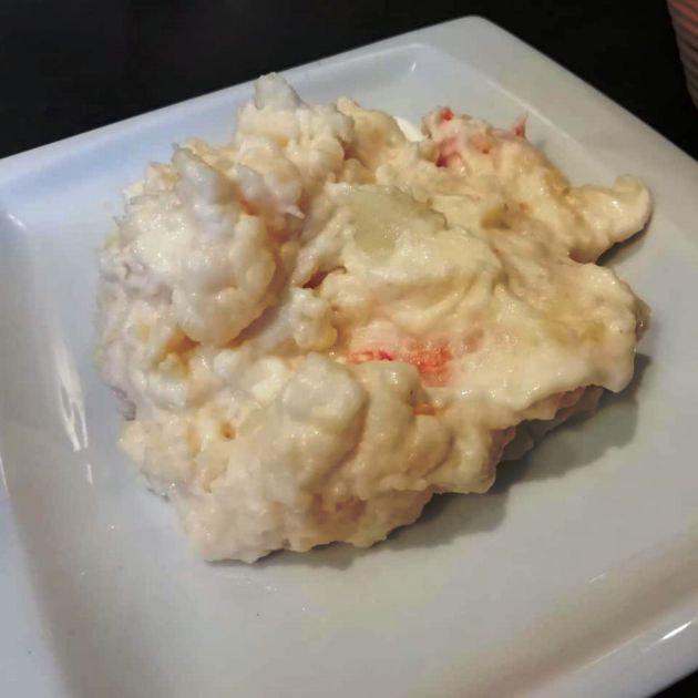 La soberbia ensaladilla de gambas de La Tapería del Bichero La soberbia ensaladilla de gambas de La Tapería del Bichero