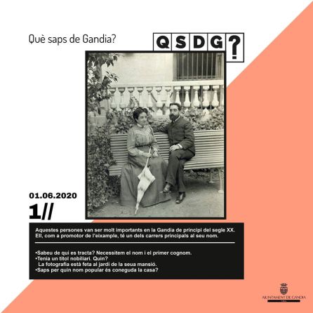 Primera cuestión del concurso Què saps de Gandia? Primera cuestión del concurso Què saps de Gandia?
