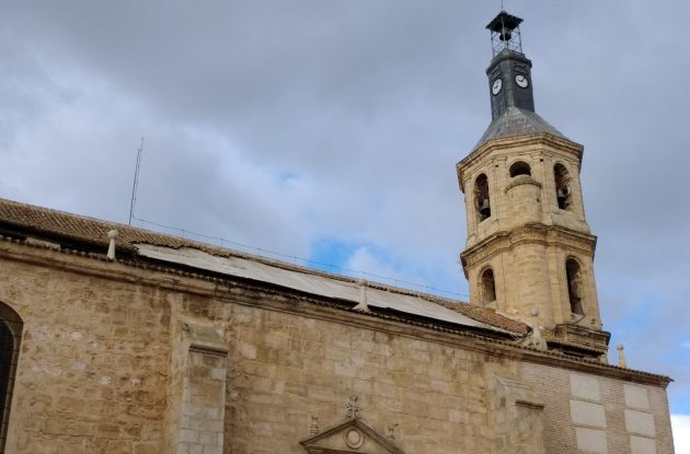 Imagen de la parte del tejado que se ha derrumbado Imagen de la parte del tejado que se ha derrumbado