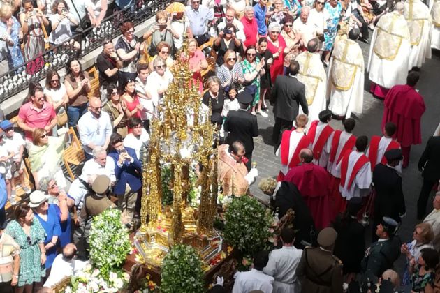 Imagen de archivo de la 'Custodia de Arfe' en el desfile del Corpus en Toledo Imagen de archivo de la 'Custodia de Arfe' en el desfile del Corpus en Toledo