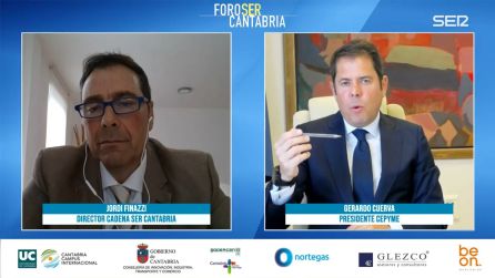 Jordi Finazzi y Gerardo Cuerva durante el foro virtual organizado por la cadena SER. Jordi Finazzi y Gerardo Cuerva durante el foro virtual organizado por la cadena SER.