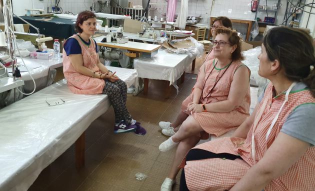 Imagen de las "ángeles de la guardia", durante la covid-19 en Viso del Marqués Imagen de las "ángeles de la guardia", durante la covid-19 en Viso del Marqués