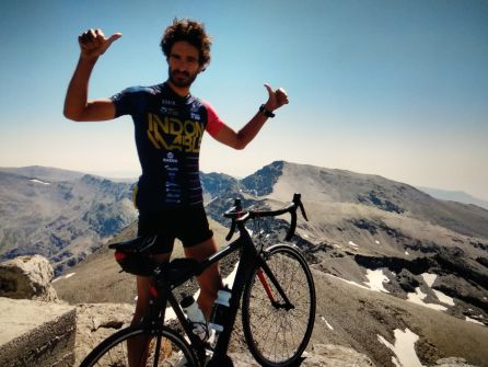 José Juan Luque en la cumbre del Veleta José Juan Luque en la cumbre del Veleta
