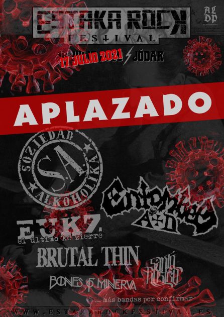 Cartel en el que se confirma el aplazamiento del Estaka Rock y la nueva fecha Cartel en el que se confirma el aplazamiento del Estaka Rock y la nueva fecha