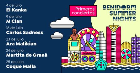 Cartel Benidorm Summer Nights Cartel Benidorm Summer Nights