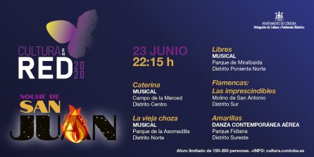 Cultura en Red 2020 Programacion Noche de San Juan Cultura en Red 2020 Programacion Noche de San Juan