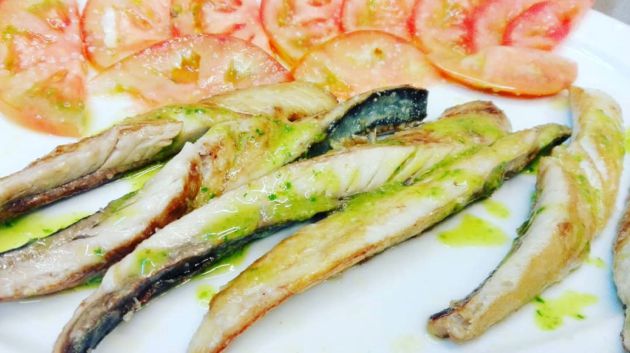 Caballas a la plancha Caballas a la plancha
