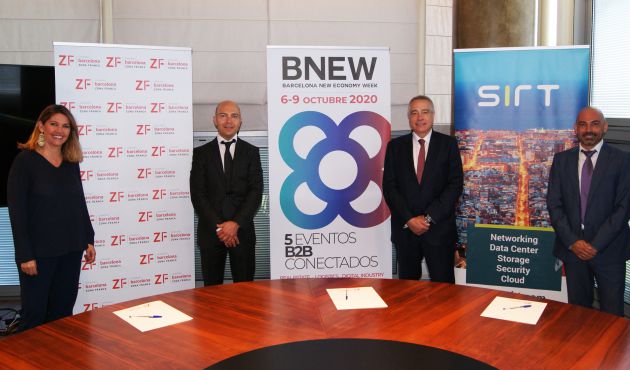 Blanca Sorigué Directora CZFB, David Garriga, Pere Navarro i David Peña Director Comercial SIRT Blanca Sorigué Directora CZFB, David Garriga, Pere Navarro i David Peña Director Comercial SIRT