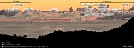 Debido al efecto "Fata Morgana", la formación de la imagen está condicionada por la refracción de la luz Debido al efecto "Fata Morgana", la formación de la imagen está condicionada por la refracción de la luz