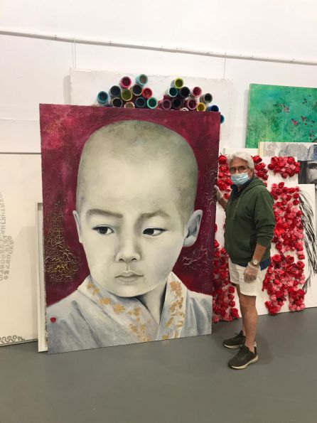 Pintura donada por el artista Alejandro Hermann al Ayto. de Algeciras. Pintura donada por el artista Alejandro Hermann al Ayto. de Algeciras.