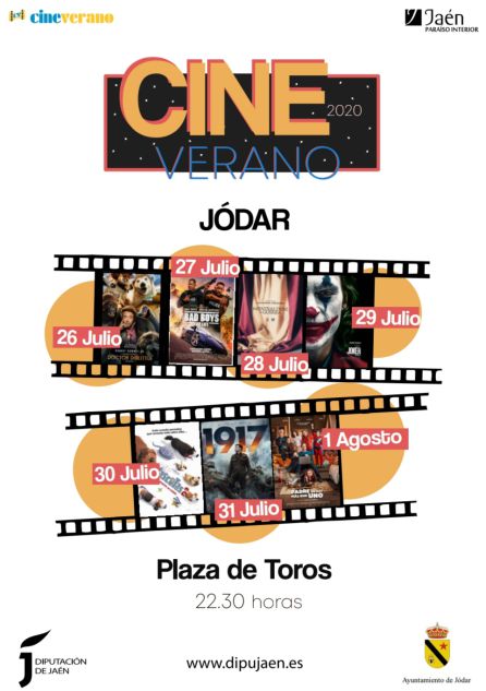 Cartel con la programación en Jódar Cartel con la programación en Jódar