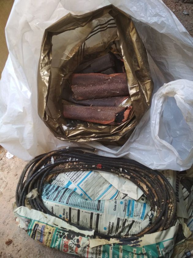 Dinamita encontrada en Escamilla Dinamita encontrada en Escamilla