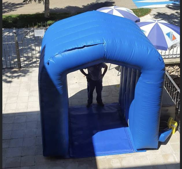 Arco desinfección en la residencia de mayores Arco desinfección en la residencia de mayores