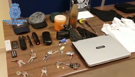 Efectos decomisados a los ladrones de coches detenidos en Coslada Efectos decomisados a los ladrones de coches detenidos en Coslada