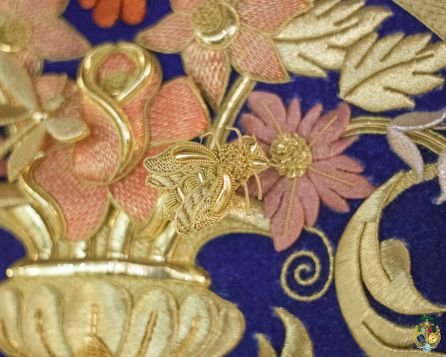 Detalle de las bambalinas María Santísima de la Concepción Coronada Detalle de las bambalinas María Santísima de la Concepción Coronada