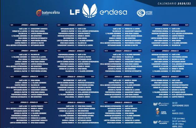 Calendari complet de la LF Endesa i principals dates. Calendari complet de la LF Endesa i principals dates.