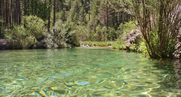 El río Escabas en el paraje de Lagunillos. El río Escabas en el paraje de Lagunillos.