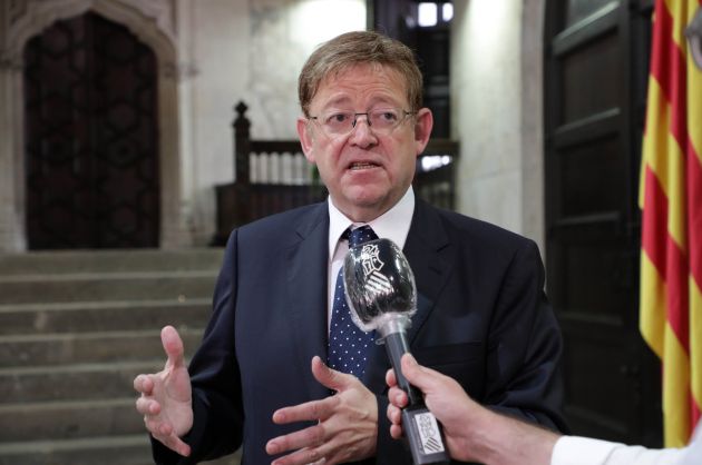 El president de la Generalitat, Ximo Puig, tras el acto de presentación del Plan Valenciano de Formación Profesional El president de la Generalitat, Ximo Puig, tras el acto de presentación del Plan Valenciano de Formación Profesional